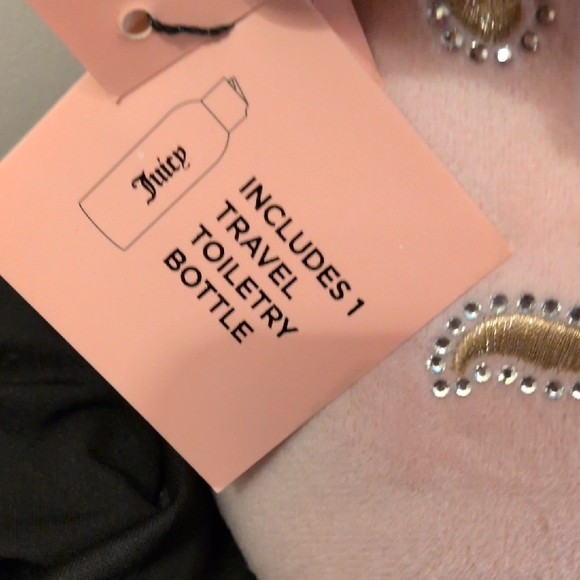 Juicy Couture Blush Pink Cosmetic Bag with Gold Accents - Picture 4 of 11